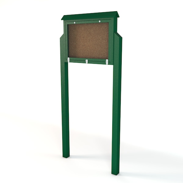 Green - One Side Two Posts
